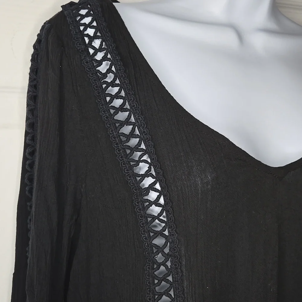 Gothic Witchy Viscose & Cotton Top M - Picture 6 of 6